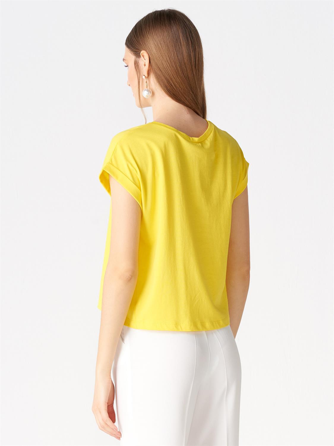 3431 T Kol  T-Shirt-Sarı