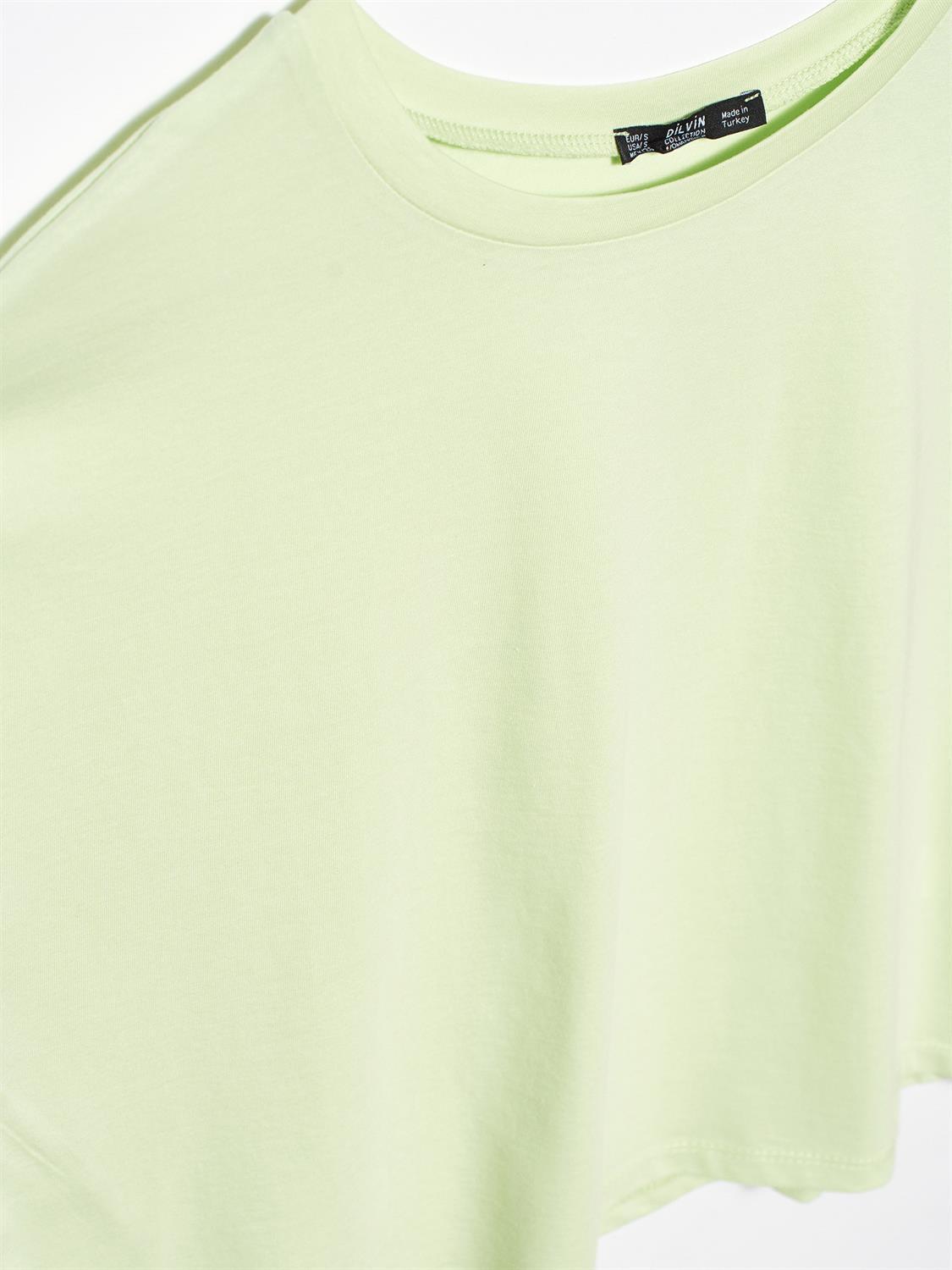 3431 T Kol  T-Shirt-Su Yeşili