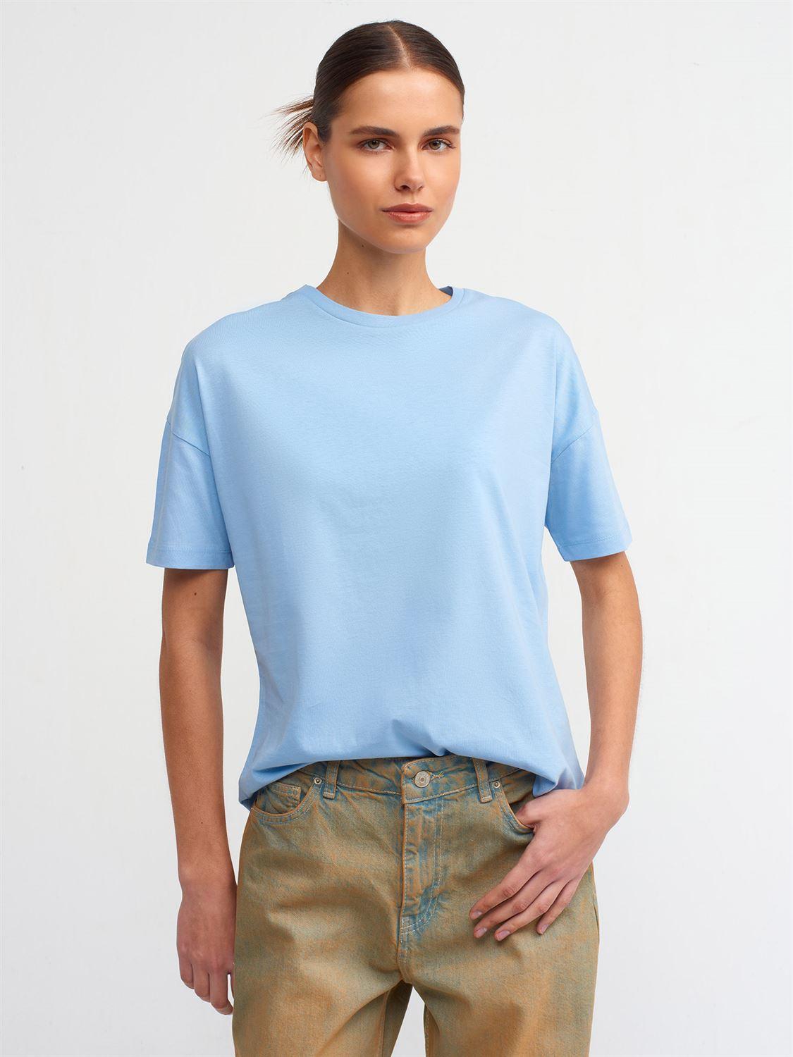 3683 Basic T-Shirt-Mavi