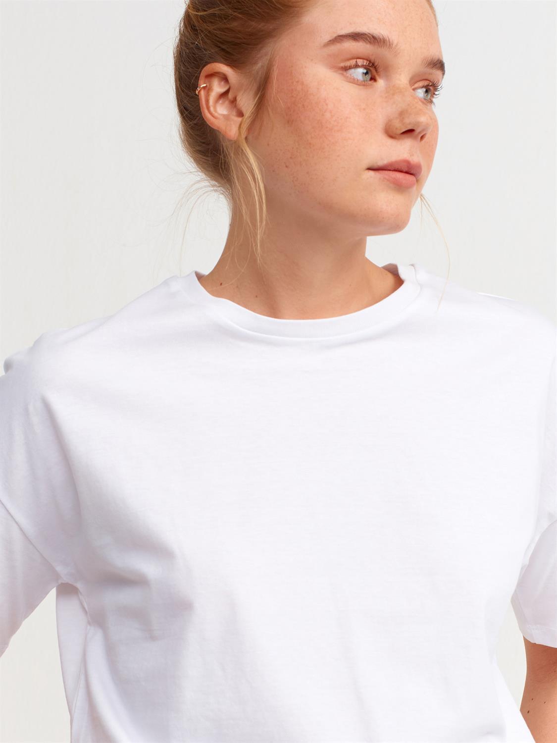 3683 Basic T-Shirt-Beyaz