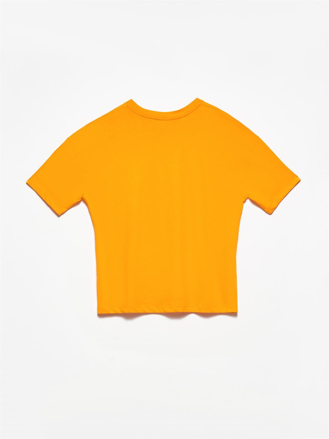 3683 Basic T-Shirt-Turuncu