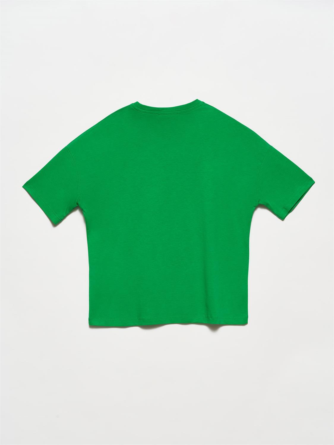 3683 Basic T-Shirt-Yeşil