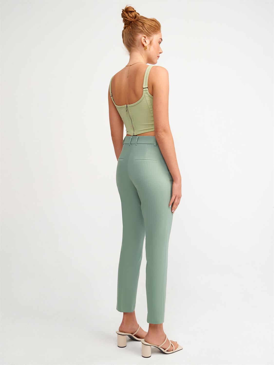 4979 Klasik Fit Pantolon-Yeşil