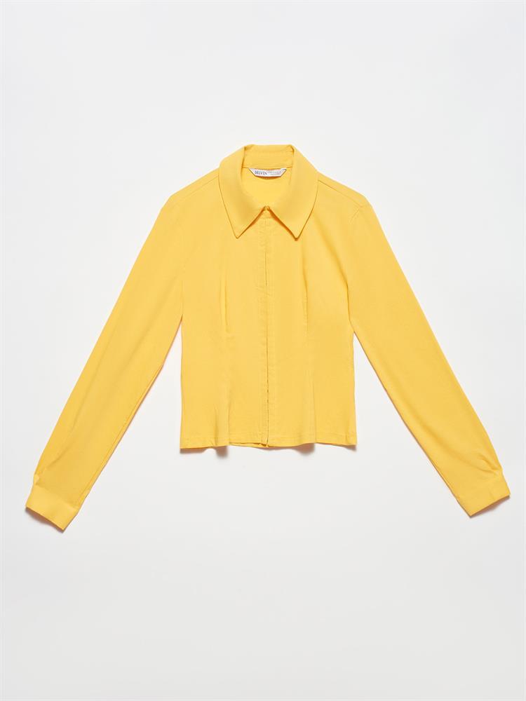 50113 Fit Gömlek-Sarı