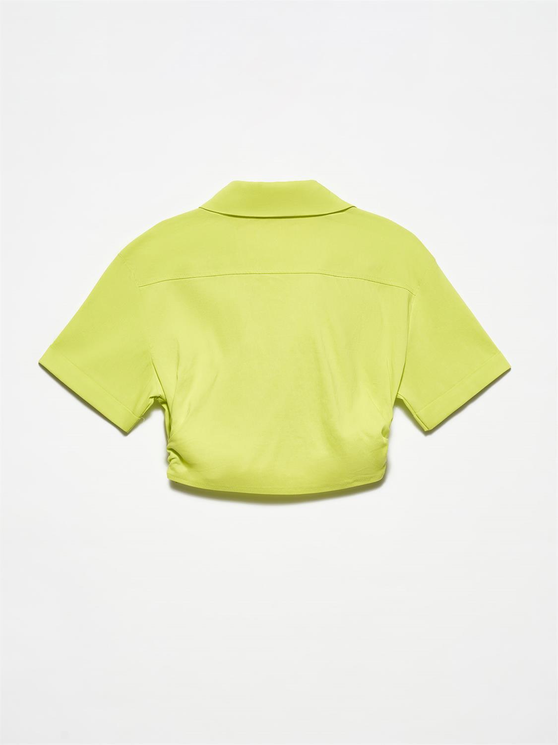 50132 Gömlek Yakalı Top-Lime