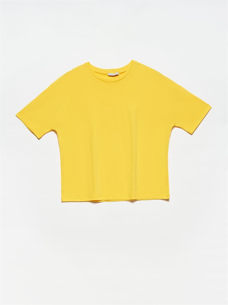 3683 Basic T-Shirt-Sarı