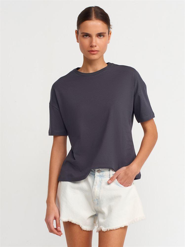 3683 Basic T-Shirt-Antrasit